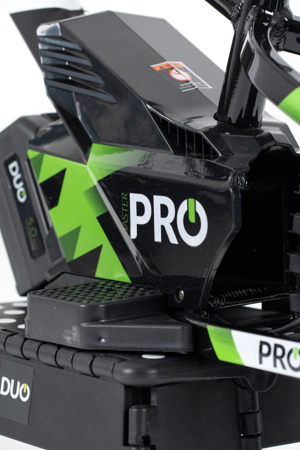 “DUO 16″ Master Pro kids electric balance bike – side profile cover and battery”