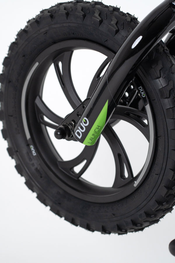 “Kenda tyres on 12″ alloy wheels – detail”