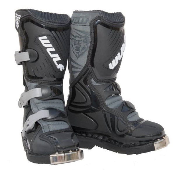 Wulfsport Cub LA Youth Motocross boots BLACK