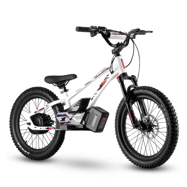 Amped A20 pro White electric bike with black accents on a white background