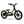 Amped A16 Children's electric balance bike with black frame and yellow accents on a white background