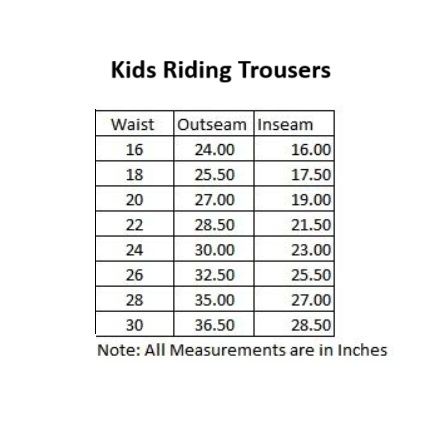 Kids Riding Trousers