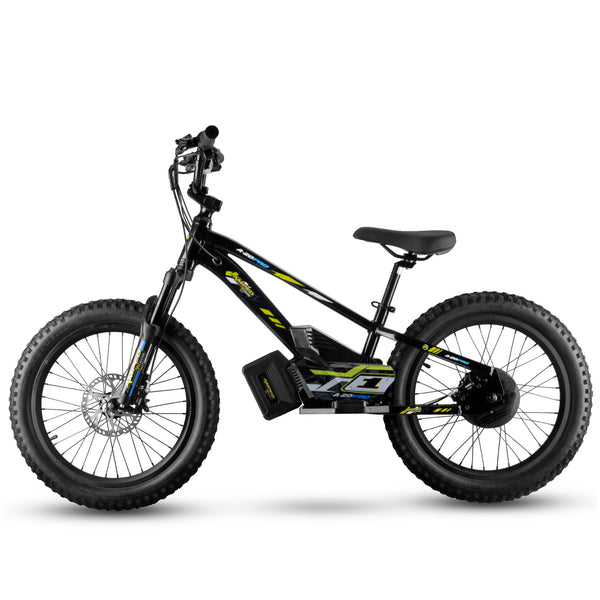 Amped A20 pro Black electric bike with fat tires on a white background