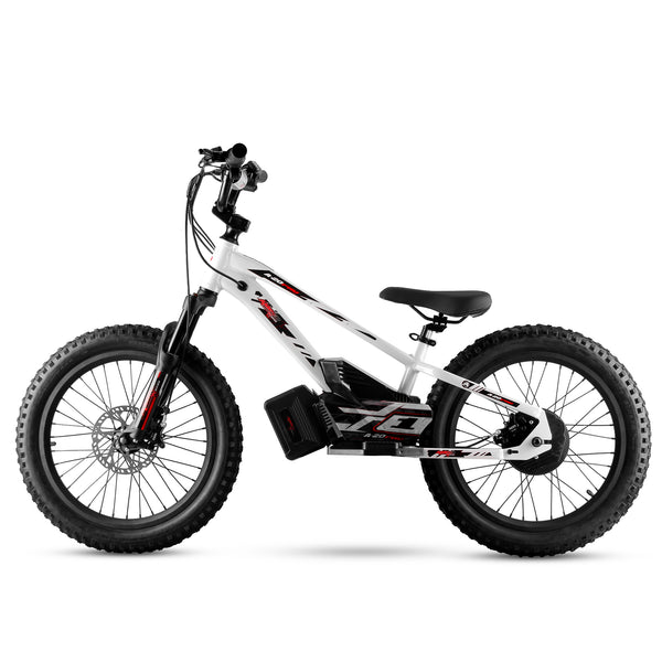 Amped A20 pro White electric bike with black accents on a white background