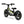 Amped A10 Children's balance bike with black frame, yellow accents, and large wheels on a white background