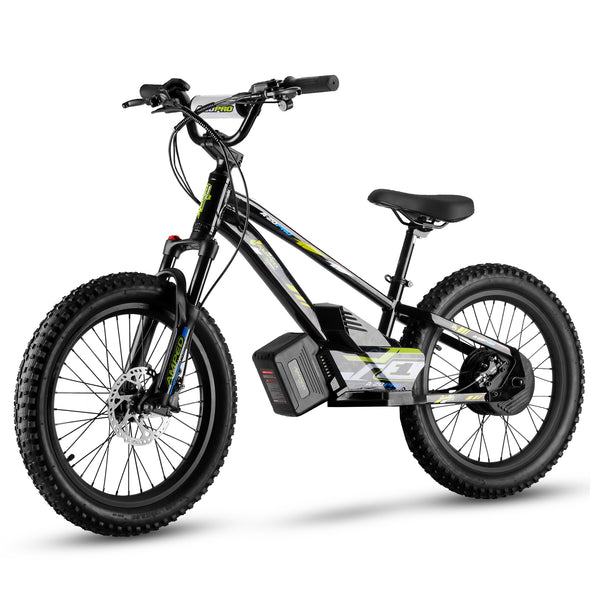 Amped A20 pro Electric bike with a battery pack on a white background