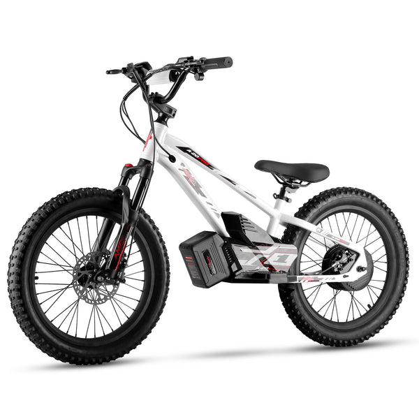 Amped A20 pro White electric bike with black tires on a white background