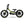 Amped A16 Children's electric bicycle with black frame and yellow accents on a white background side view