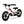 Amped A10 Children's electric balance bike with white frame, black tires, and red accents on a white background