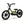 Amped A16 Children's electric bike with black frame and green accents on a white background front and side