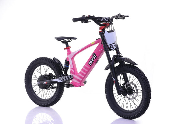 Revvi 18" Electric Kids Balance Bike - Pink