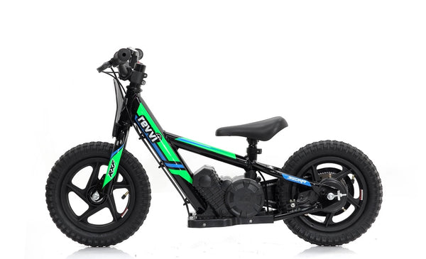 Revvi 12" Kids Electric Balance bike- Green