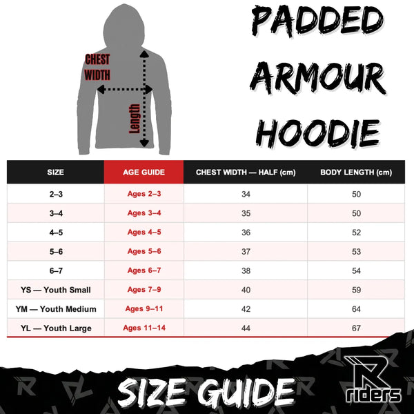 R Riders Padded Hoodie