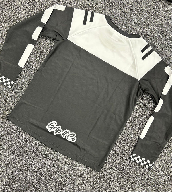 White/Black Grip it Co Jersey