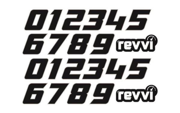 Revvi Number and Name Board Kit - To fit Revvi 12" + 16" + 16" plus balance bike