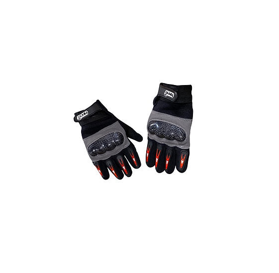 Revvi Kids Bike Gloves - Knuckle Protection - Long finger tech