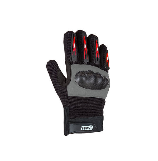 Revvi Kids Bike Gloves - Knuckle Protection - Long finger tech